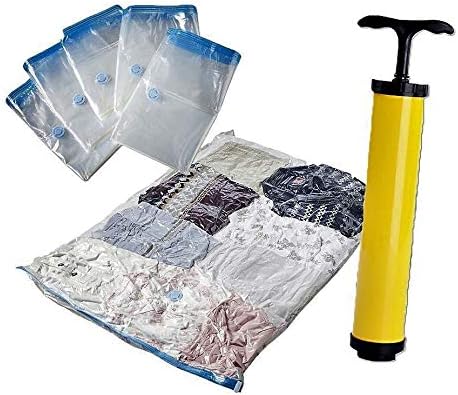 Spacee, Premium Vacuum Storage Bags, Large, Multi Space Saver Bags, Pack of 5, 80% More Compression Than other Bags - Image 4