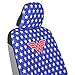Wonder Woman Car Seat Covers - Red White & Blue w/Stars - Modern Retro Comfortable Polyester 2 Covers for Front Seat - DC Comics