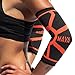 Mava Sports Elbow Compression Sleeve Support for Weightlifting, Pain Recovery, Tendonitis, Gym Workouts and Arthritis - Made with Strong Elastic Fabric Material for Men and Women (Orange - Medium)