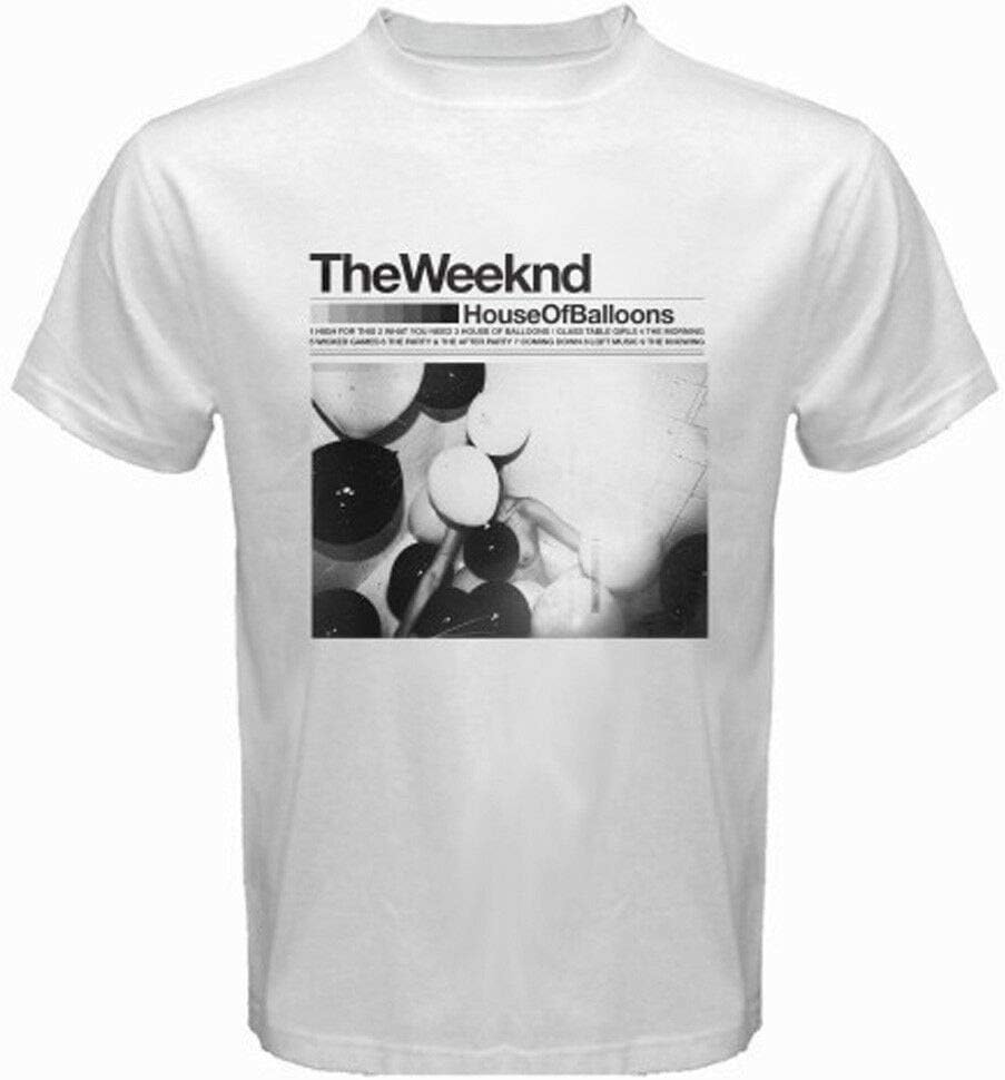 BVI The Weeknd House of Baloons XO Music Show Men's White T-Shirt S M L XL 2XL 3XL