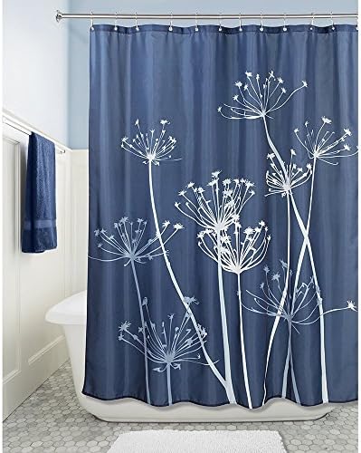 Fabric Shower Curtain 72 X 72 INCH Machine Washable - Various Styles&amp;Designs (Thistle)