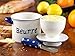 The Original Butter Bell Crock and Spreader by L. Tremain, Parisian Polka Dot Collection - Blue/White