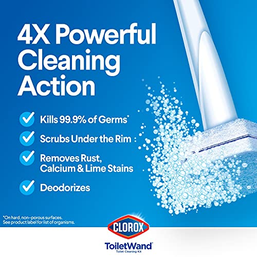 Clorox Toilet Wand Disinfecting Refills, Toilet and Bathroom Cleaning