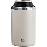 Simple Modern Standard Can Cooler for Beer, Soda, Sparkling Water | Vacuum Insulated Stainless Steel Drink Sleeve Holder Gift for Women Men 12oz Regular | Ranger Collection | Almond Birch