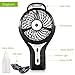 OPOLAR Handheld Misting Fan with Improved LG Battery, Mini USB Fan, 2200mAh Rechargeable Battery, 3 Speeds, for Persoal Outdoor Use - Black