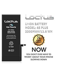 Loctus   Batería de alta capacidad para iPhone 6S Plus (incluye kit de herramientas de recambio, cinta adhesiva e instrucciones)