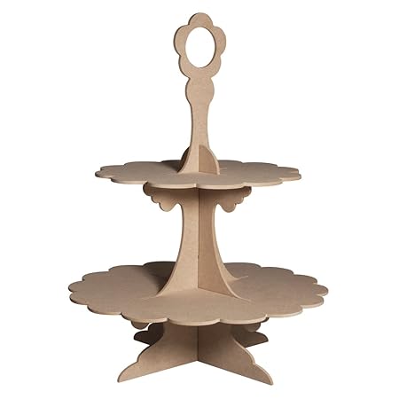 Rayher Hobby MDF Etagére, braun, 4.65 x 3.6 x 0.19 cm