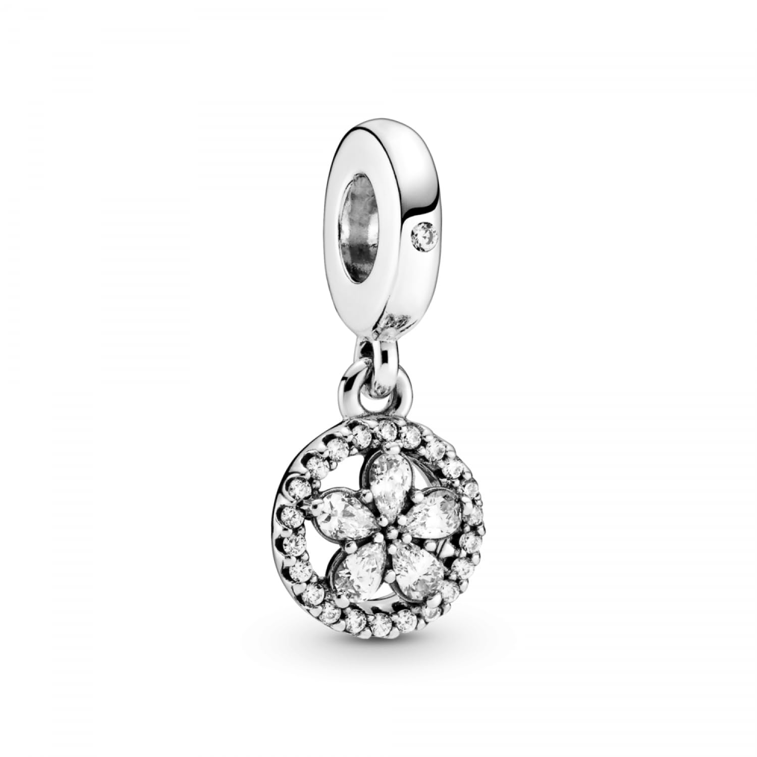 Pandora Sparkling Flower Circle Dangle Charm 799222C01