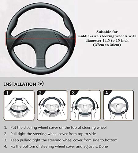 6 Labbyway+Universal+Microfiber+Steering+Anti+Slip