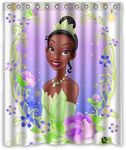 Infinite Pop Custom Cartoon Princess and the Frog Shower Curtains Bathroom Waterproof
