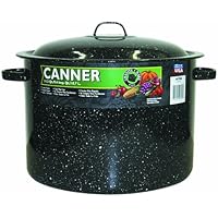 Granite Ware Covered Preserving Canner with Rack, 12-Quart