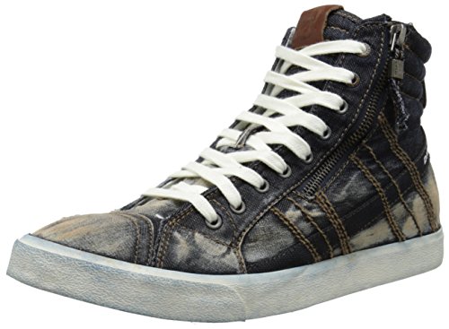 Diesel Men's D-Velows D-String Fashion Sneaker, T Black, 9.5 M US