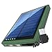 5000mAh Solar Charger External Battery Pack Power Bank with Dual USB Ports and Portable Travel Size Design by ReVIVE - Works with Apple , Samsung , LG & More Smartphones & More Portable Devices