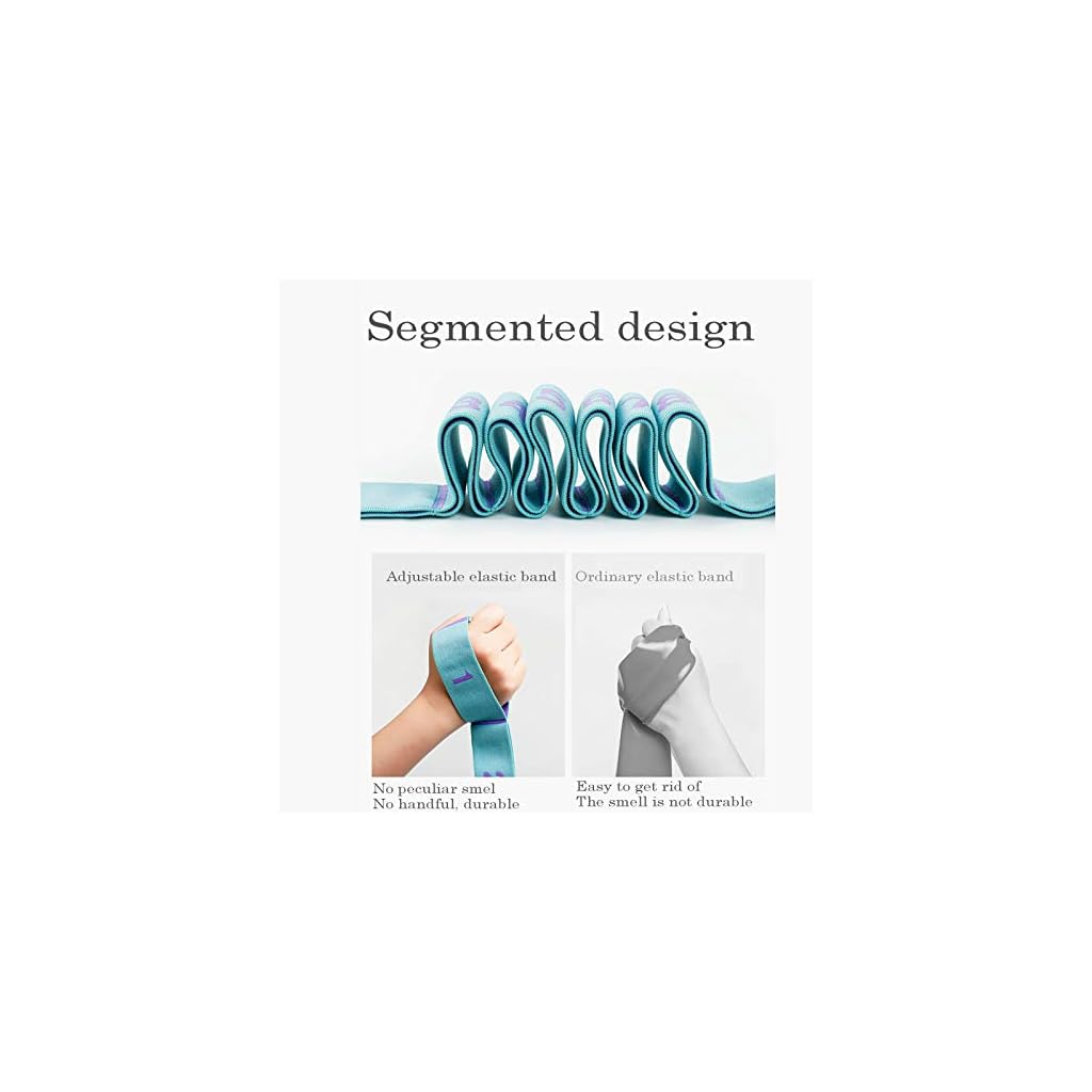 Macllar 54.33inch Bandas elásticas, Correa de Estiramiento de Yoga