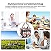 LOKASS Lunch Bag Cooler Bag Food Insulated Bag Lunch Box Tote Bag Picnic Heat Preservation Cold Bag for Women Adults Work Office (Peony)