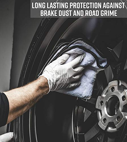 Adam's UV Tracer Ceramic Wheel Coating Complete Kit - Upgraded, Patent Pending UV Technology 9H Hardness Ceramic Coating Formula - Long Lasting Protection That Beads and Repels Water - Thumbnail 4