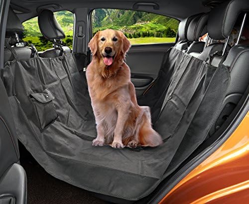 MEGA PET Pet Seat Cover Waterproof &amp; Hammock Convertible, Nonslip Backing,Fit For Most Cars (W/O Side Flaps)