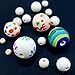 Amaney 400pcs 6mm-14mm Unfinished Wood Beads Assorted Natural Round Ball Loose Solid Wooden Spacer Beads for Crafts DIY Handmade Jewelry Making Bracelet Garland Hair