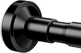 WELDUN Extendable Shower Curtain Rod 48-154CM No Drill Telescopic Pole Black view 1