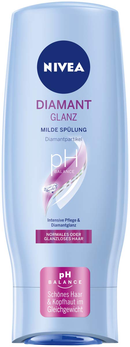 Nivea Diamond Shine Mild Conditioner (200 ml), Nourishing Hair Conditioner with Diamond Particles, Intensive Conditioner for Normal and Dull Hair