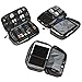 Electronics Organizer Travel Tech Case - Charge Cord, Slim Gadget, Charger Organizer Pouch Bag - Portable Cable Management Case