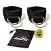 AbraFit® Premium Ankle Straps for Cable Machines(Pack of 2),Neoprene Padded Ankle Straps with D-Ring(Free Carry Case Included)