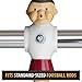 Brybelly Old-Style Foosball Men with Hardware (Set of 6), Red and Blue