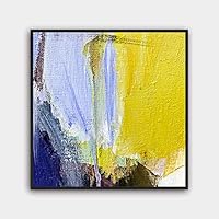 Framed Canvas Wall Art Abstract Color Painting Canvas Prints Home Artwork Decoration for Living Room,Bedroom - 16x16 inches