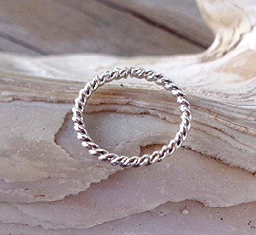 Septum Ring Twisted Nose Ring,Daith piercing ring,cartilage,helix,tragus,ear hoop earring