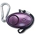 Metalic Purple Mini Loud Personal Staff Panic Rape Attack Safety Security Keyring Keychain Alarm with Torch 140DB