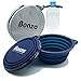 Bonza by Leash Boss Large Collapsible Dog Bowls Twin Pack, Portable Dog Water Bowls for Medium to Large Dogs, Lightweight, Sturdy, Leak Proof, Food Safe, Premium Quality Travel Pet Bowl Solution
