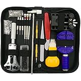 URXTRAL 117 PCS Watch Repair Tool Kit Professional Spring Bar Tool Set, Watch Band Link Pin Tool Set, Back Case Opener Remover with Carrying Case