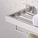 KES Bathroom 24 Inch Towel Racks with Shelf Wall Mount Hotel style,Brushed SUS 304 Stainless Steel, A2510-2