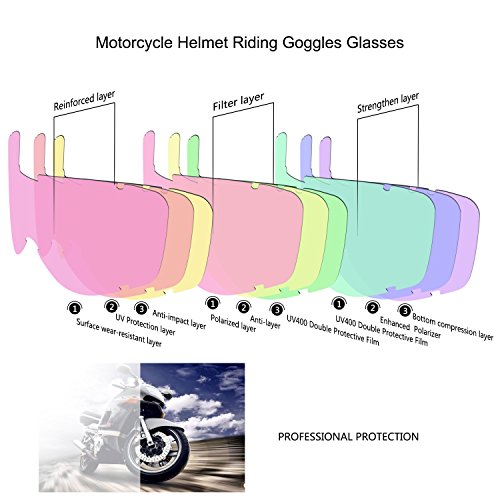 3 Motorcycle+Removable+Detachable+Fog+proof+Adjustable