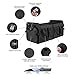 MIU COLOR Foldable Car Trunk Organizer with Mesh Pockets Side Bag Washable Automotive Waterproof Storage Box with Leather Handle Strap Suitable for SUV (Black)