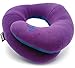 BCOZZY Travel Neck Pillow for Airplane– Patented Double Support for Head, Neck, and Chin. Best for Long Flights, Plane Sleeping, and Car Rides. Adjustable Size. Washable. Carry Bag. Large, Purple