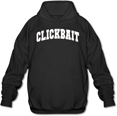 gray clickbait hoodie