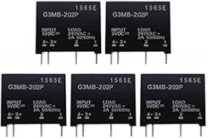 Bolsen 5PCS/LOT Solid State Relay G3MB-202P DC-AC PCB SSR in 5VDC,Out 240V AC 2A