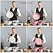 Ceramic Cookware Sets Dishwasher Safe Scratch Resistant PFOA Free Nonstick Induction Kitchen Aluminum Cookware Set with Cooking Utensil Pack -16 Pink