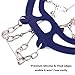 Hapire Blue Traction Cleats Crampons Unisex Men Women Ice Grippers Anti-Slip Stainless Steel Snow Spikes Shoes Boots Spikes Winter Walking Hiking Climbing Spikes