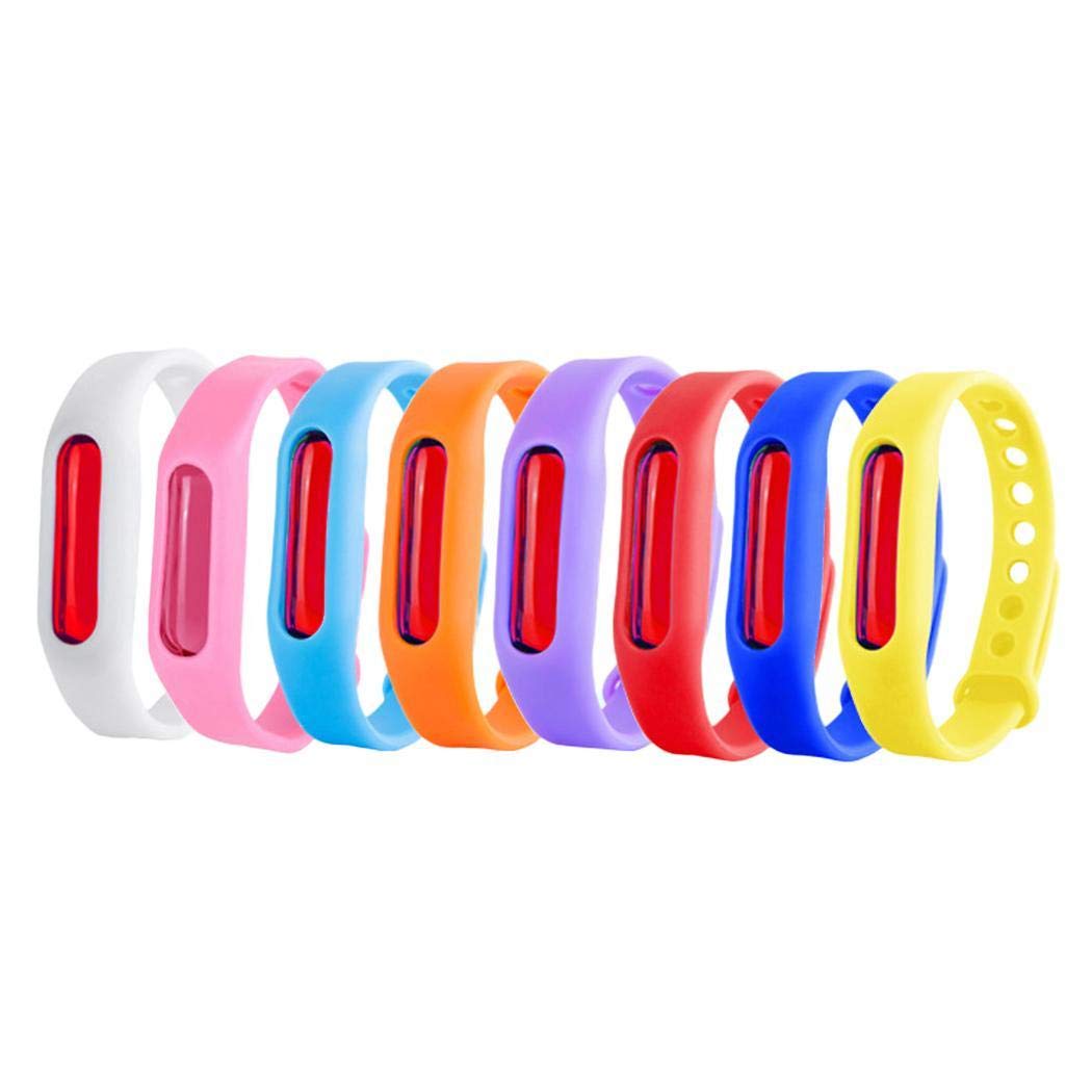 yagot Pulsera Repelente de Mosquitos Anti Mosquito Pest Insect Niño Repelente Muñequera Pulsera Artefacto de Verano(Color al Azar)