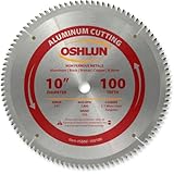 Oshlun SBNF-100100 10-Inch 100 Tooth TCG Saw Blade with 5/8-Inch Arbor for Aluminum and Non Ferrous Metals