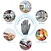 LHome Magic Silicone Dishwashing Scrubber, 2 in 1 Reusable Rubber Gloves, Heat Resistant Kitchen Tool for Household, Dish Wash (Short)