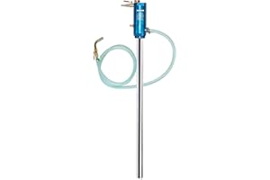 FIRSTINFO TOOLS FIT YOUR NEEDS FIRSTINFO A1182US Pneumatic Oil Barrel Drum Pump/Dispenser (1:1) for 50-gallon Pails/Drums and Open Containers/Vessels, Fast Oil/Liquid/Fluid Transfer