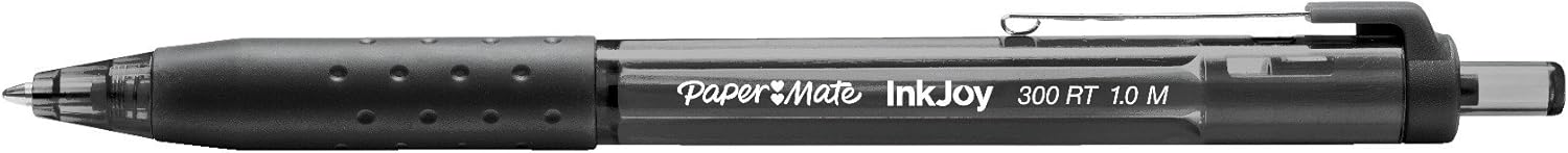 Paper Mate 1945925 InkJoy 300RT Retractable Ballpoint Pens, Medium Point, Black, 24 Count : Office Products