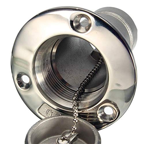 Zesion Marine Yacht Accessories 1.5inch Boat Marine Deck Fill Filler Keyless Cap Gas Fuel Tank 316 Stainless Steel - Thumbnail 5
