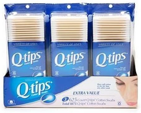 Qtips Cotton Swab, 1875 Count (2 Units)