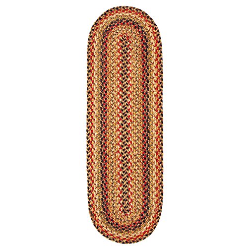 Homespice Oval Table Runner Jute Braided Rugs, 11Inch by