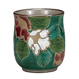 Japanese Yunomi Tea Cup Camellia KUTANI YAKI(ware)