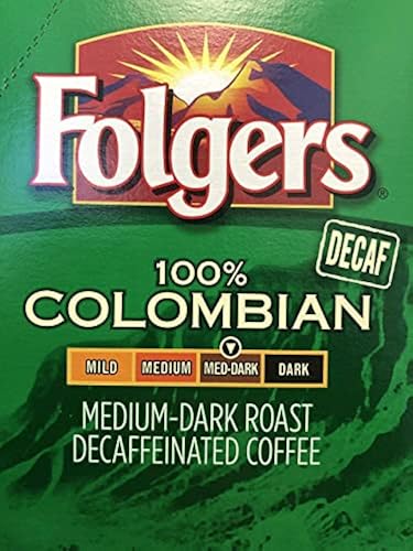 Caffeinated Coffee Folgers Colombian Decaf K Cups Folgers Coffee